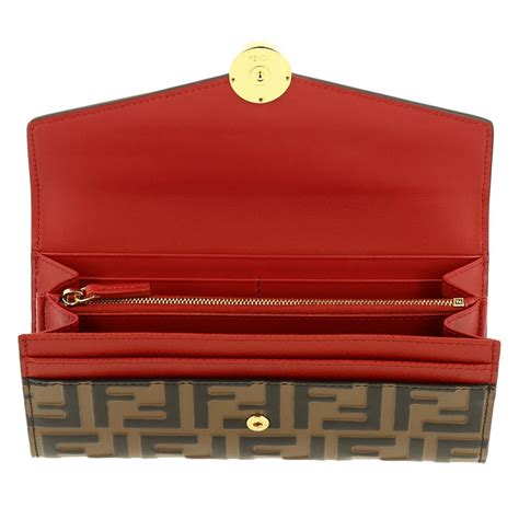 fendi wallet red